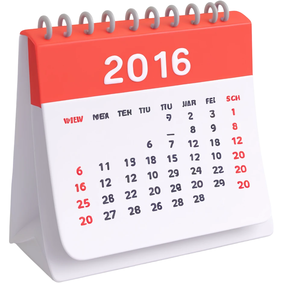 calendar week emoji