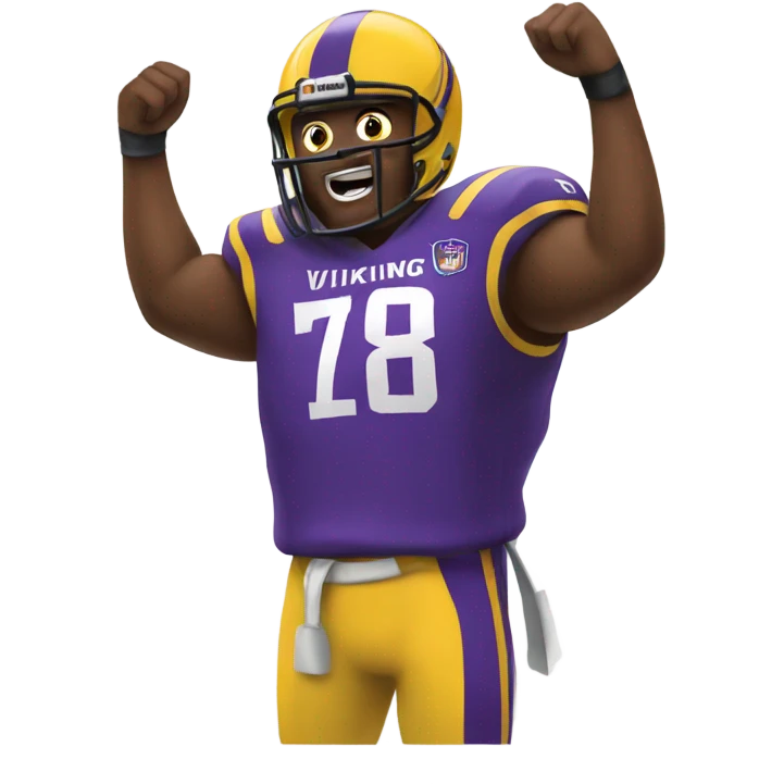 mn viking touchdown  emoji