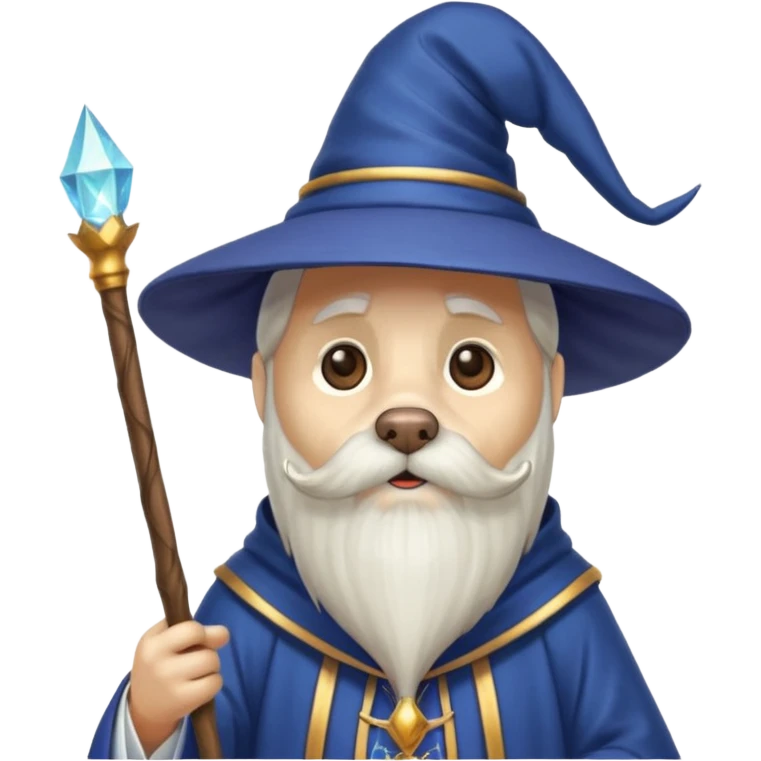 Dog wizard emoji