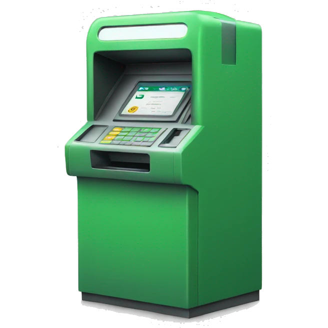 ticket machine green emoji