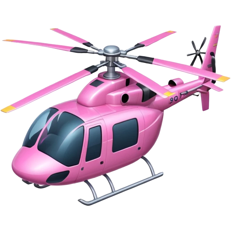 Pink helicopter emoji emoji