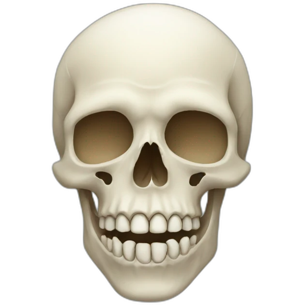 Skull without teeth emoji