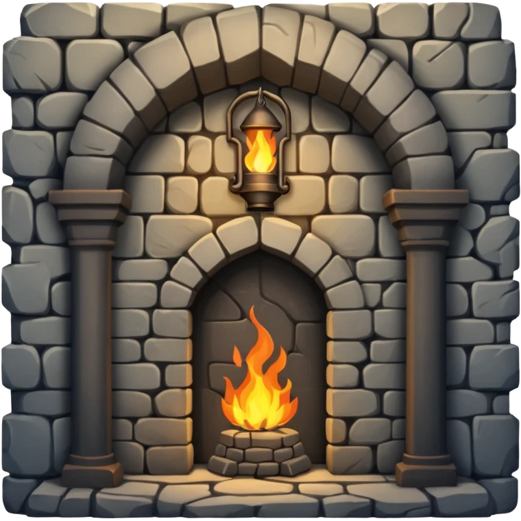 dungeon room in castle room emoji