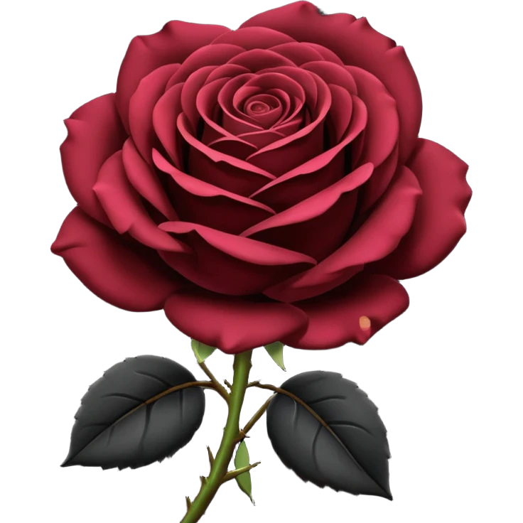 Black rose emoji