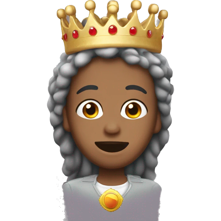Goma de borrar con corona de reina emoji