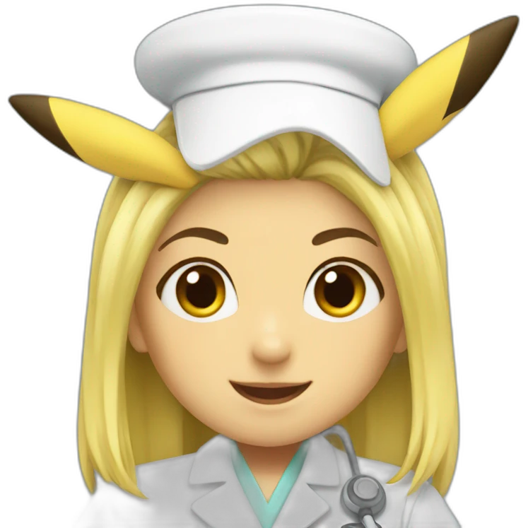 pikachu nurse without hairs emoji