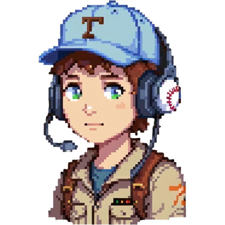 Scout from TF2 with headset and baseball cap emoji