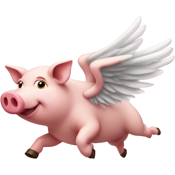 pig flying emoji