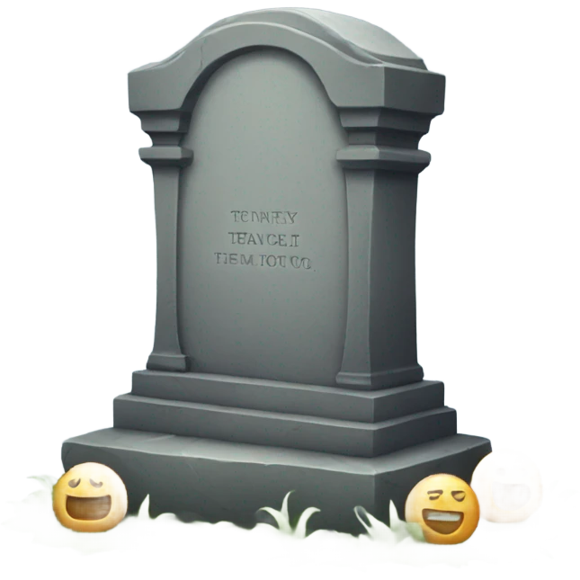 tombstone emoji