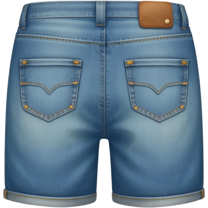 jean shorts back emoji