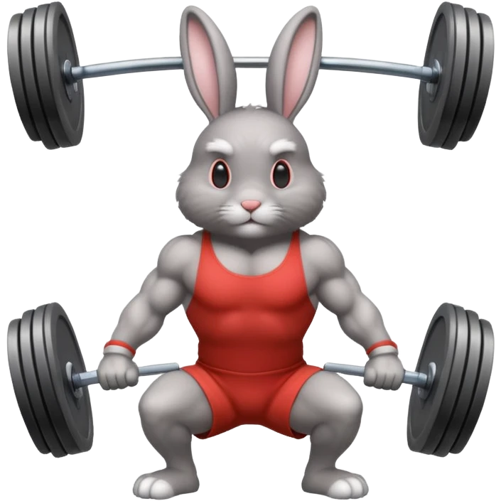  weightlifting rabbit emoji