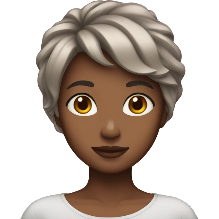 Short hair girl emoji