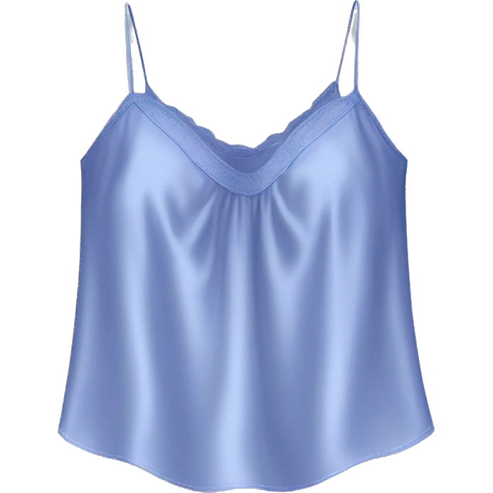 Realistic periwinkle silk camisole blouse.  emoji