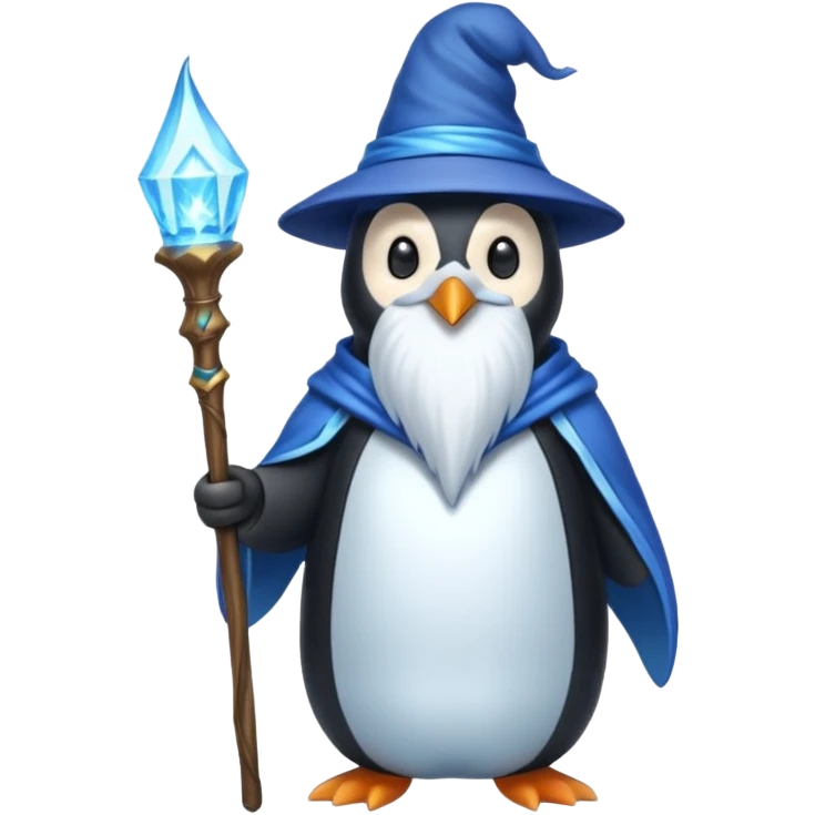 Penguin Wizard emoji