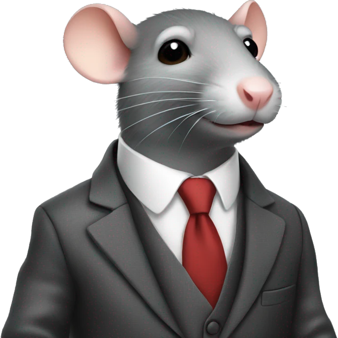 rat wearing a suit  emoji