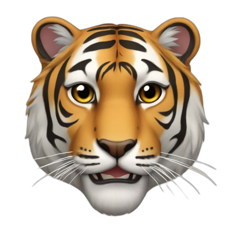Tigre con pesas emoji