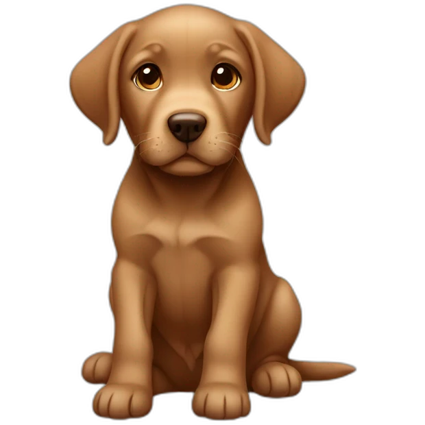 brown labrador puppy emoji