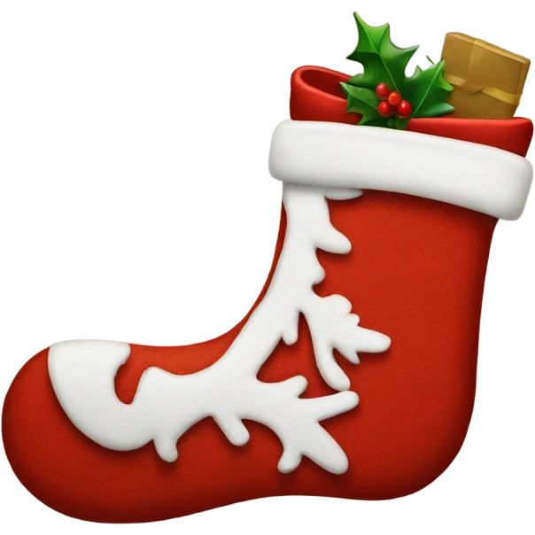 Christmas stocking emoji