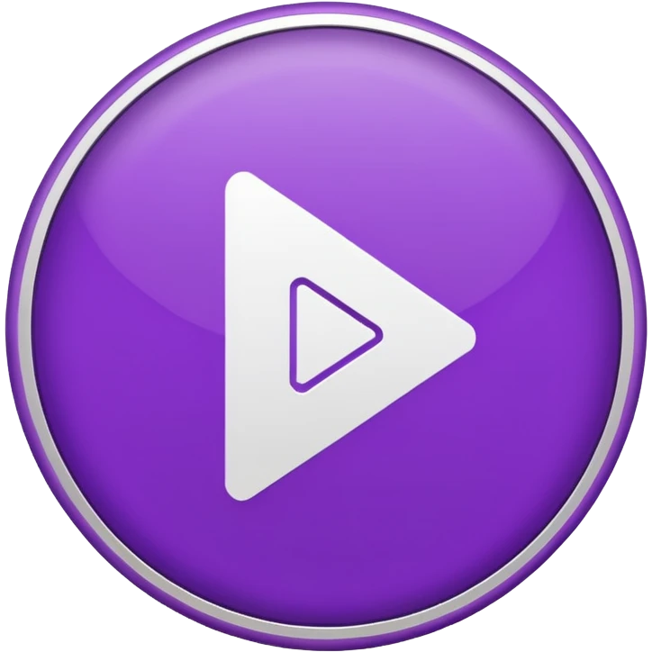 A Solid purple circle and white play button emoji