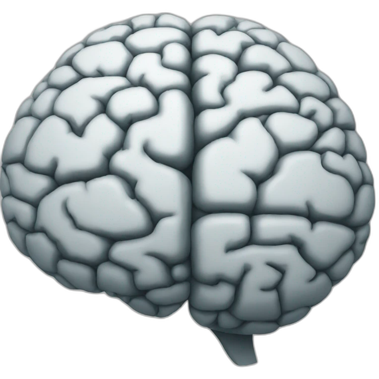 Brain-like map emoji
