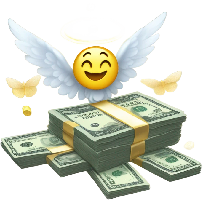money with angel vibes emoji