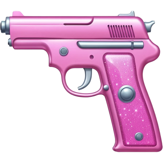 Pink glitter gun emoji
