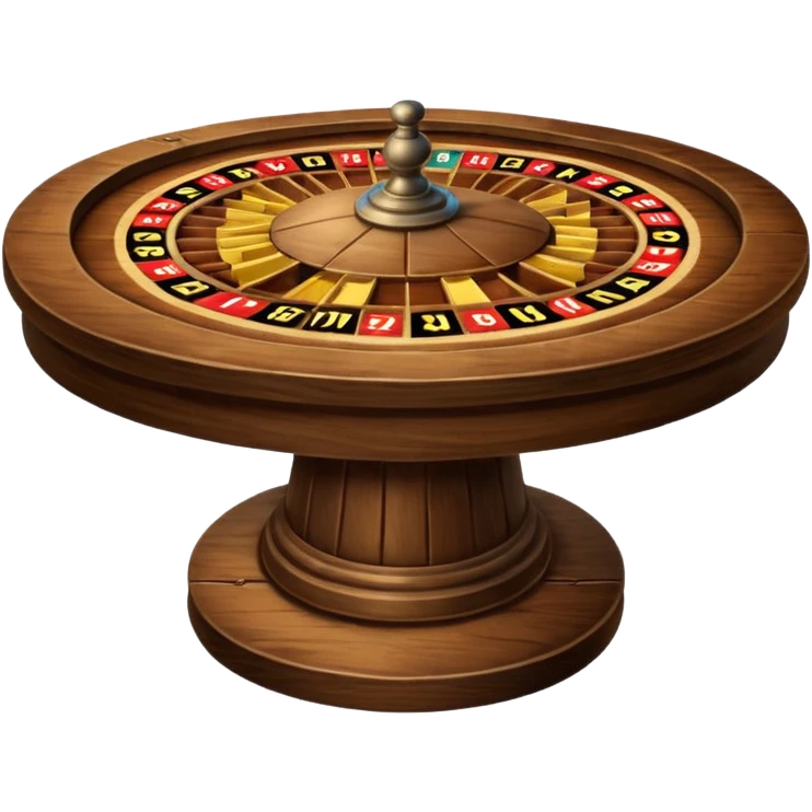 Russian roulette table emoji