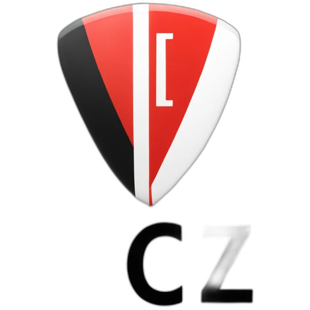 logo of a club with colors red and blck and white named FCZ emoji