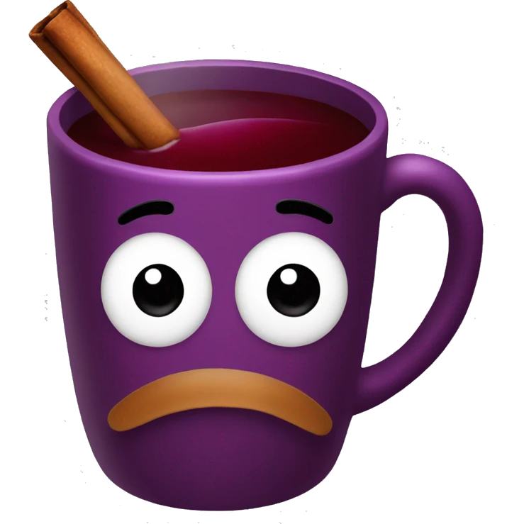 Mulled wine christmas cup emoji