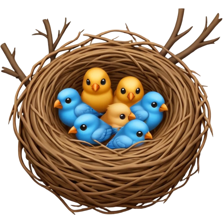 birds nest emoji