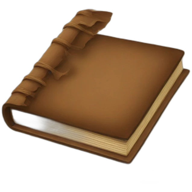 Brown vintage book emoji