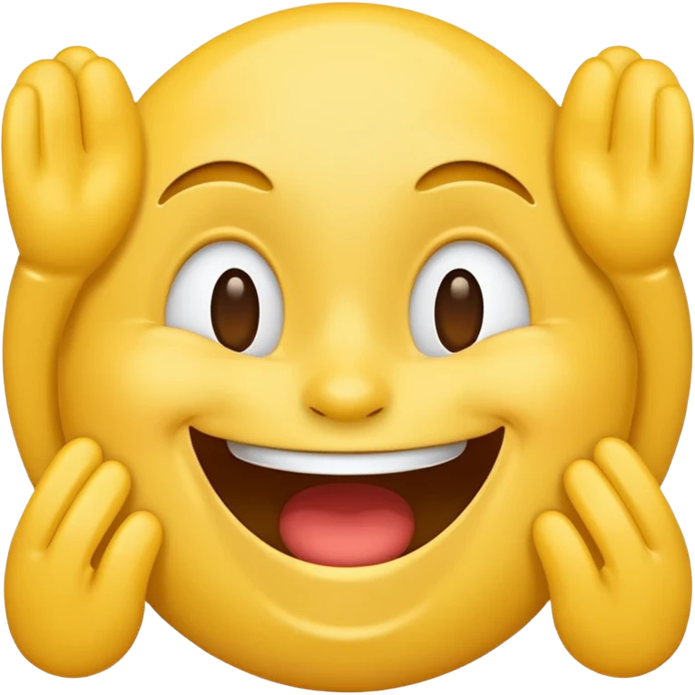 laughing face emoji, classic yellow emoji