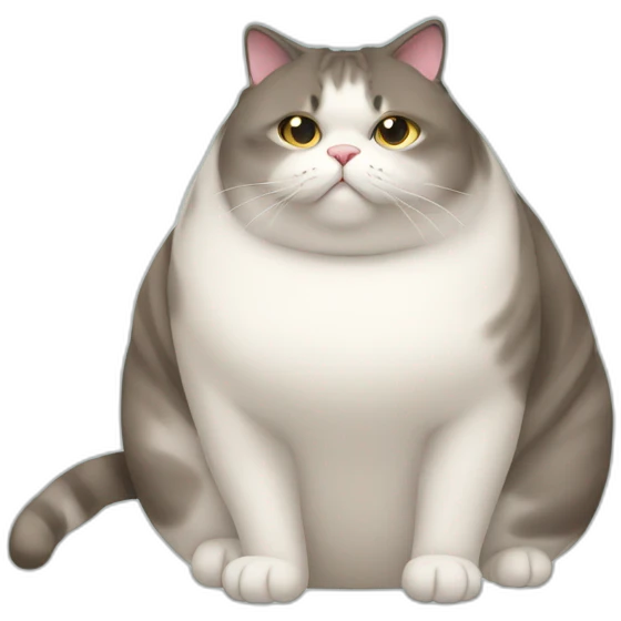 obese cat emoji