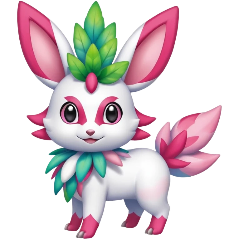 Shiny Exotic Sylveon-Shaymin-Meganium-Hybrid-Creature emoji