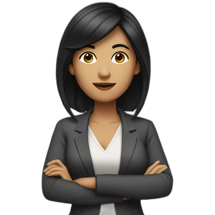 womam architect with black hair emoji