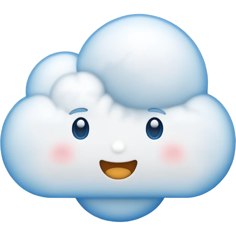 Cloud and bubble chat emoji combined ☁️💬 emoji
