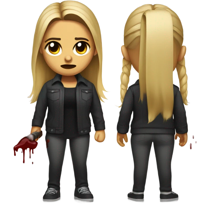 Buffy the Vampire Slayer with blood emoji