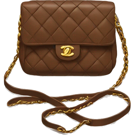 Brown Chanel purse emoji