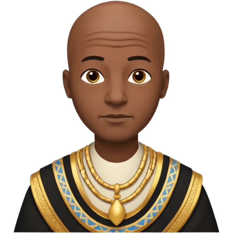 bald black man egypt emoji