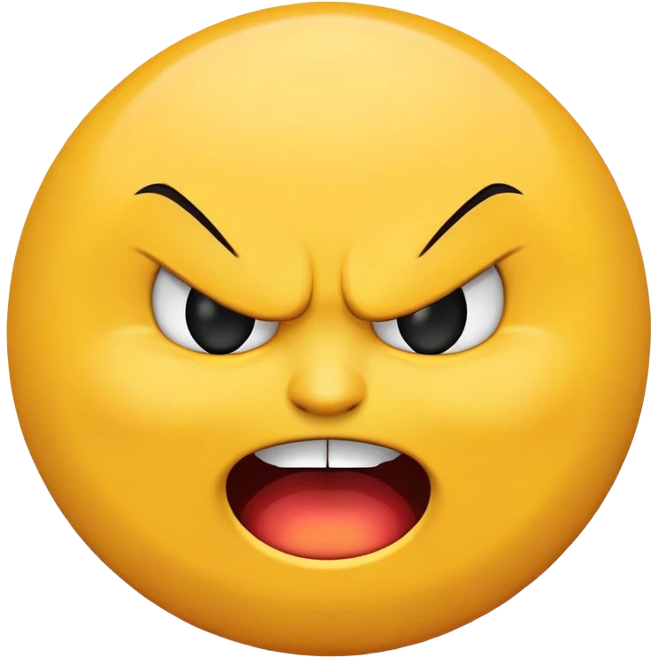 Circle angry smile face  emoji