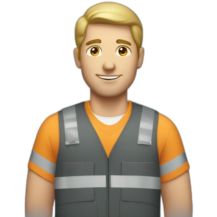 US white Male Worker emoji