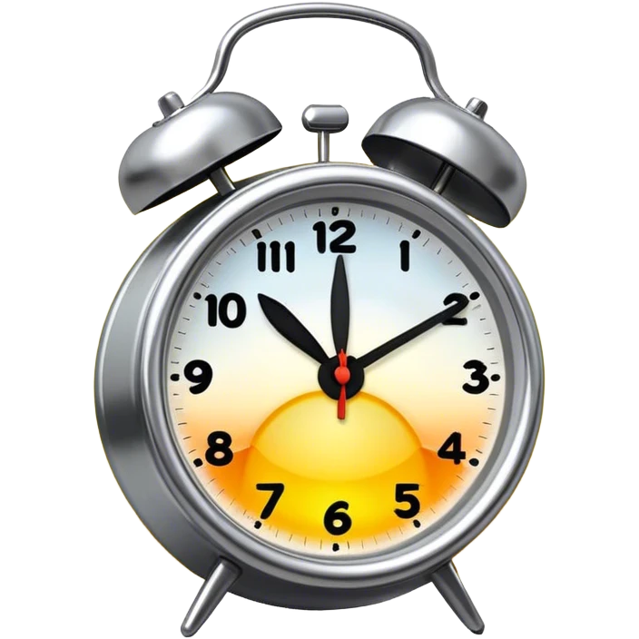 Sunrise light alarm clock emoji
