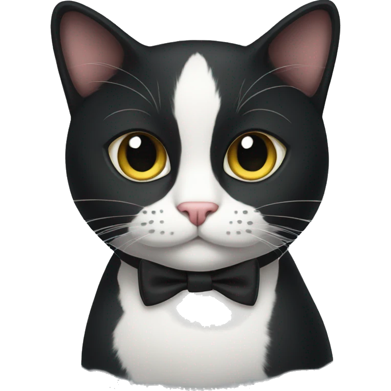 tuxedo cat judging you  emoji