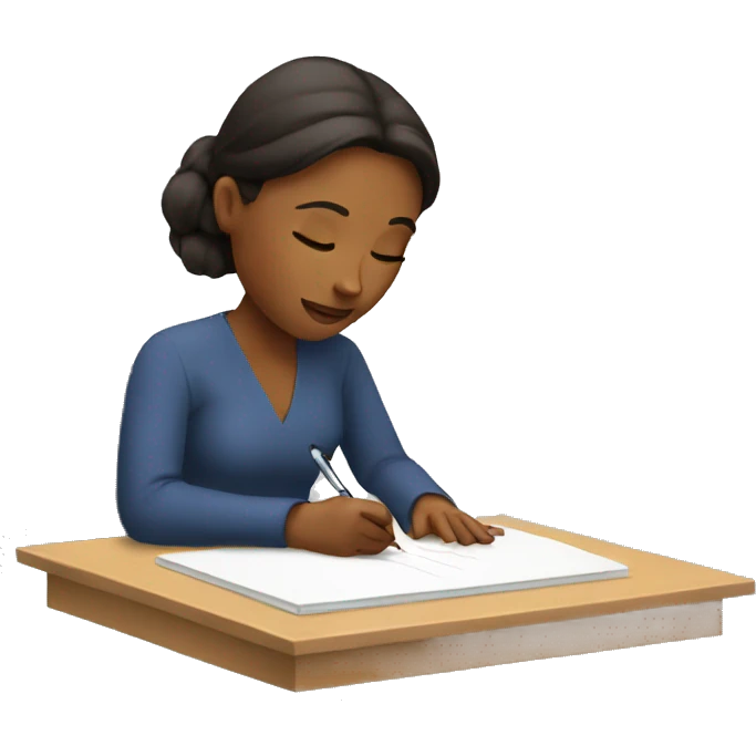 Woman writing  emoji