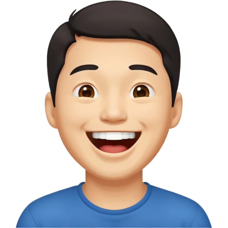 Laughing chinaman emoji