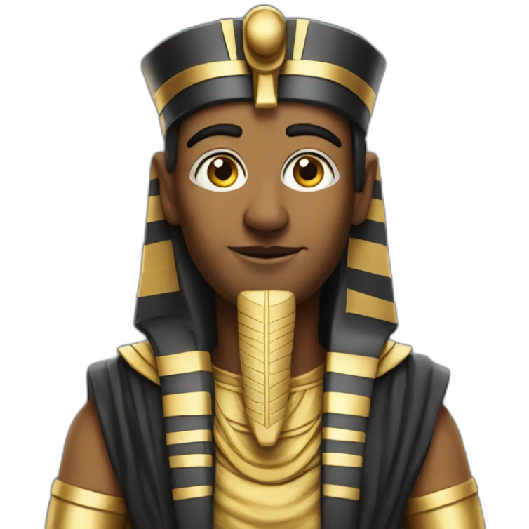 history teacher dressed as pharao emoji
