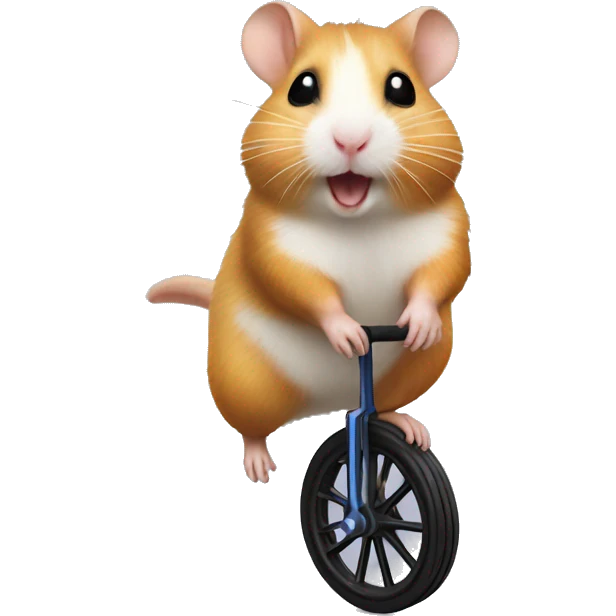 Hamster on unicycle  emoji