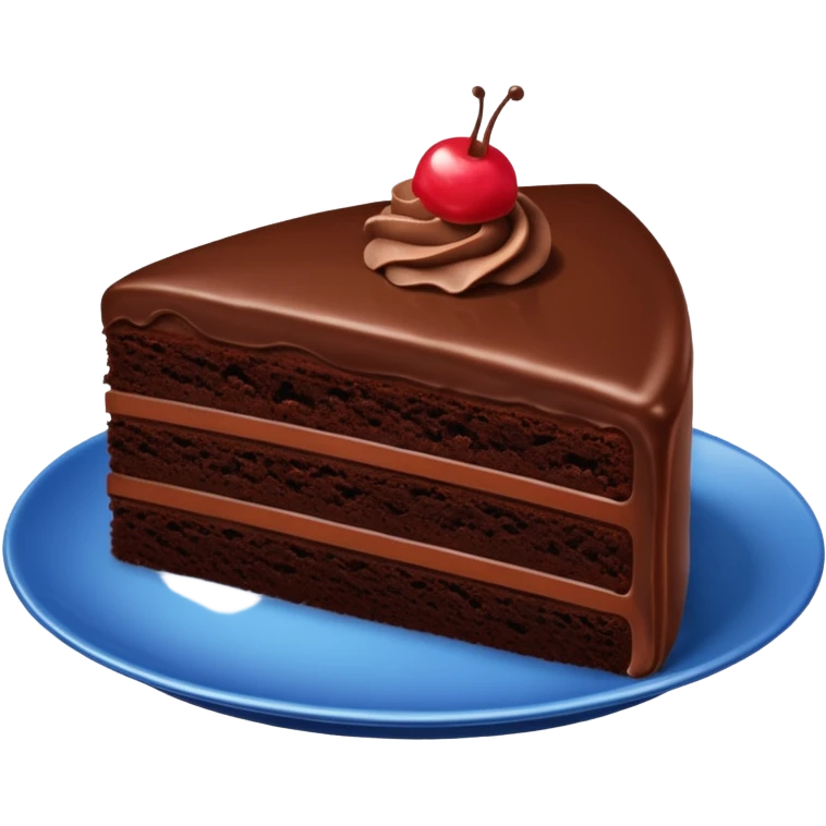 Chocolate cake one piece emoji