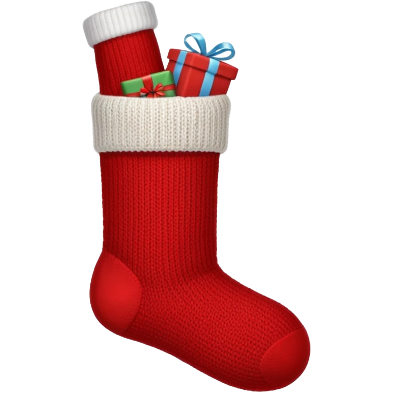 Christmas red sock emoji