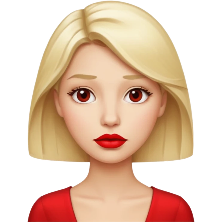 Blonde woman being impatient emoji
